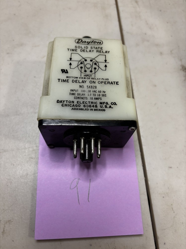Dayton Solid State Time Delay Relay 5X828