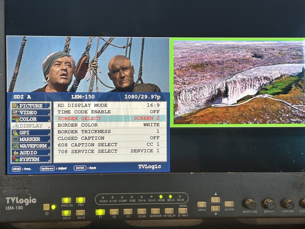 TV LOGIC 15" OLED Monitor LEM-150 (Includes Split Screen)