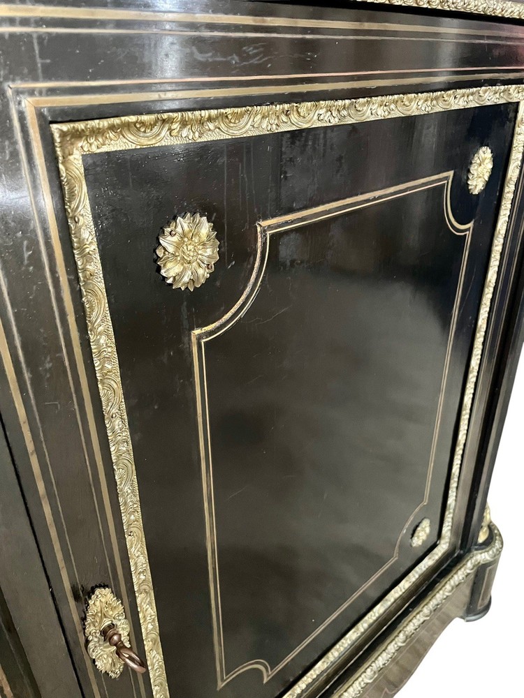 🏛️ Servant Napoleon III Original 19th Century with Marble Top Sideboard