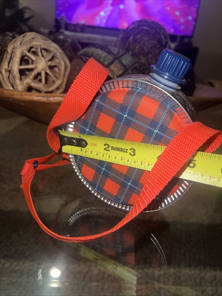 Vintage Buffalo Plaid Canteen Small