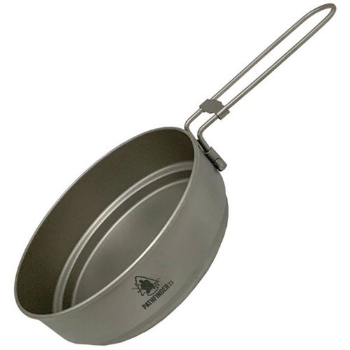 Pathfinder 204 Titanium Skillet – 5.25" Folding Handle, 2.6 oz, TA1 Titanium