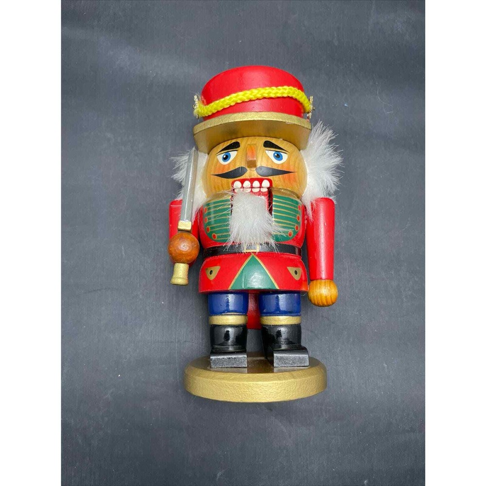 Wooden Holiday Nutcracker Solider Christmas 7"