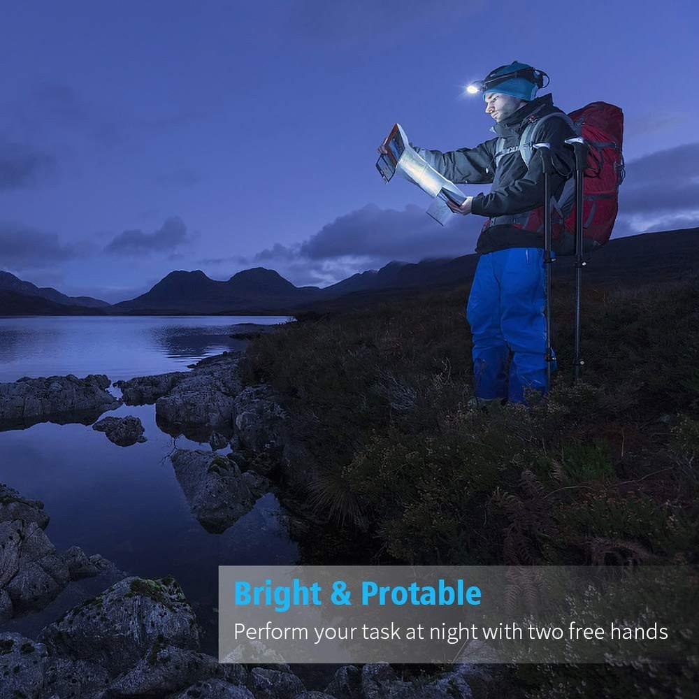 LED Headlamp, Super Bright Headlamp Headlight Flashlight, 3 Modes Zoomable He...