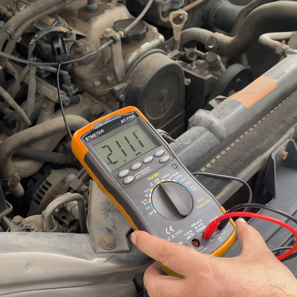 Multimeter Car Diagnostic AC DC Voltage Tachometer Dwell ms-PULSE Circuit Tester