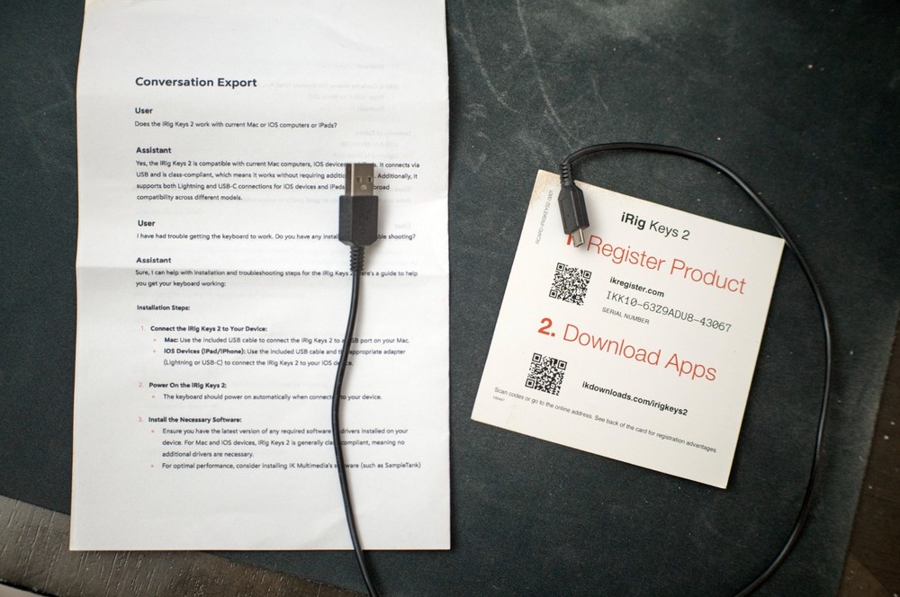 iRig Keys 2 Full MIDI Keyboard Controller for iPhone/iPod touch/iPad/Mac/PC