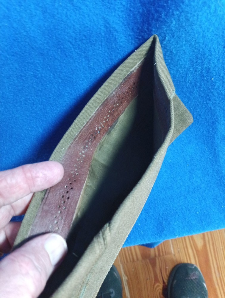 US Army Marines WW2 OD Green Wool Garrison Cap Hat Size 6-7