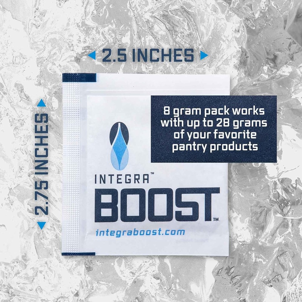 Integra Boost 62% RH Level - 8 Gram Size - Two-Way Humidity Control Pack - Inclu