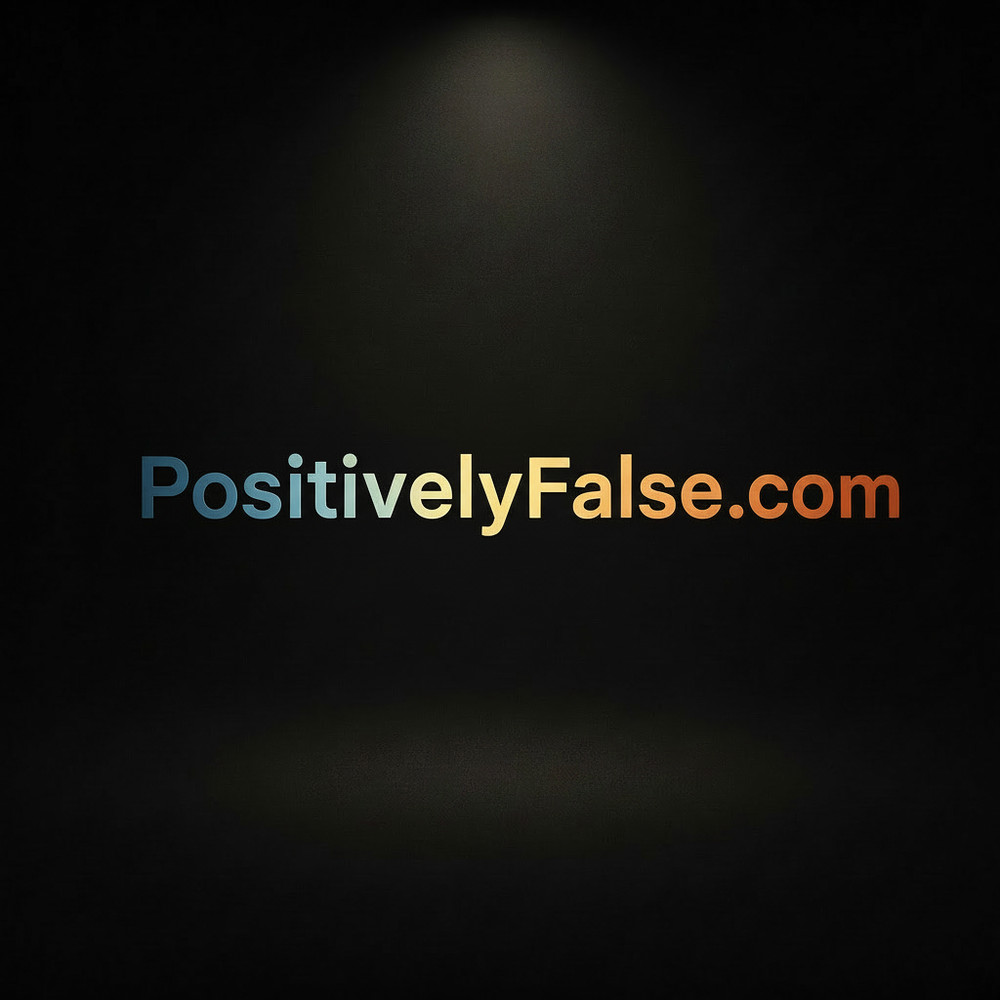 PositivelyFalse.com - Premium 2-Word .COM Domain Name Fact Check Truth Analysis