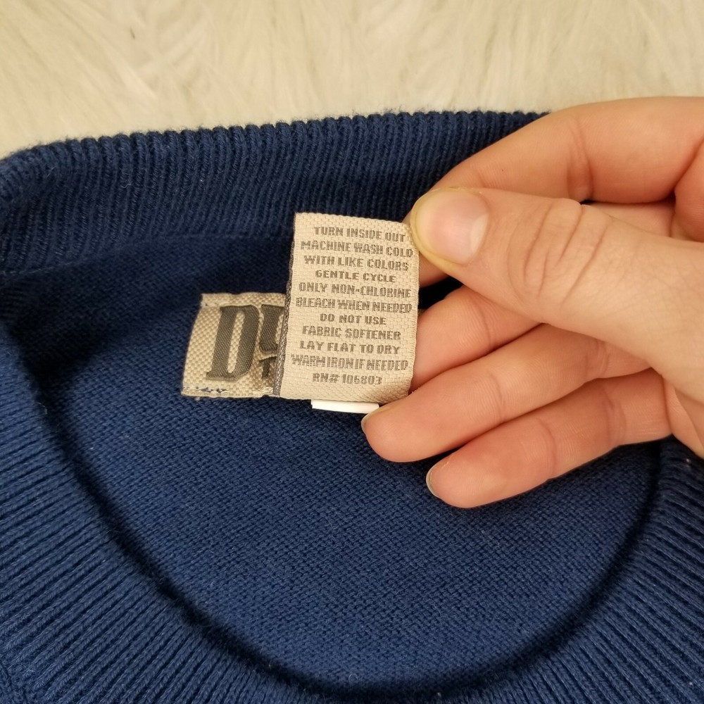 Duluth men's XL blue Marino wool blend coolmax