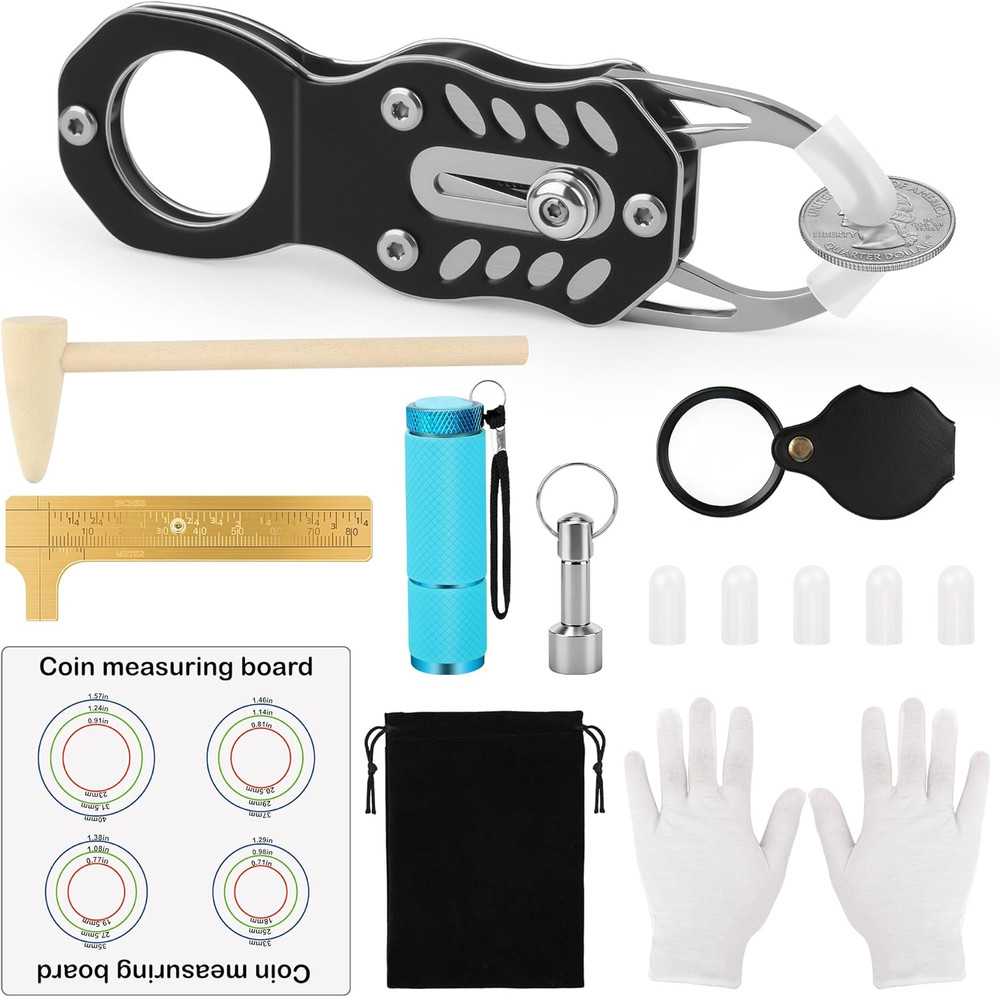 Professional Silver and Gold Coin Testing Kit with Accessories