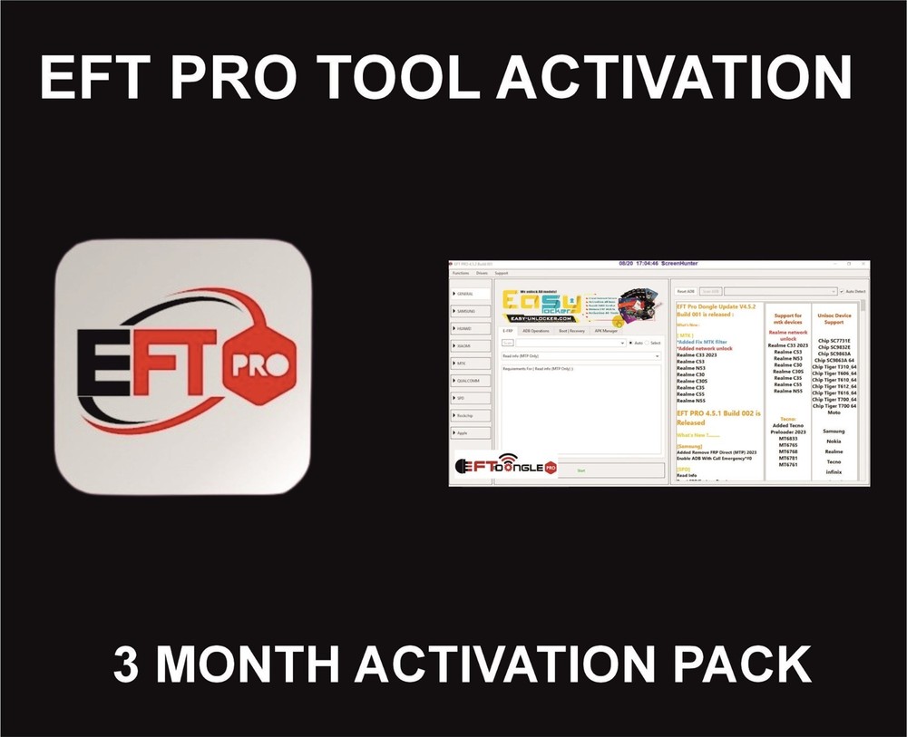 EFT  Pro Tool, Time Activation Pack, 3 Months Package