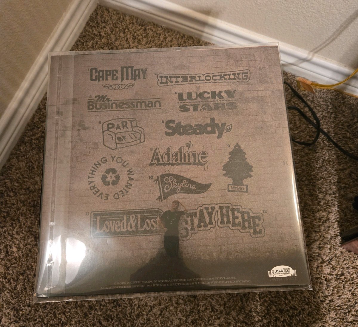 HENRIK SIGNED NORTH MAIN STREET VINYL RECORD WITH JSA COA