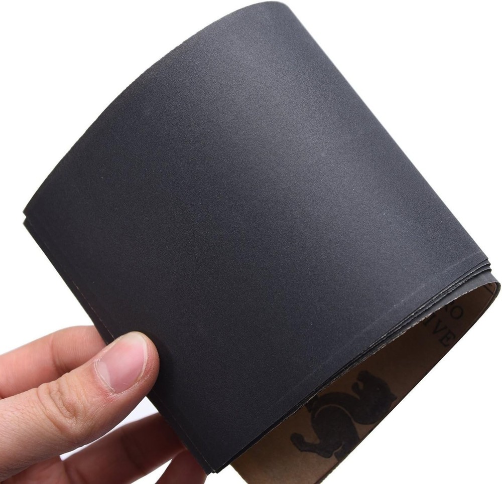 Silicone Carbide Sandpaper Sheets - Assorted Grits 400-1500, 12 Pack