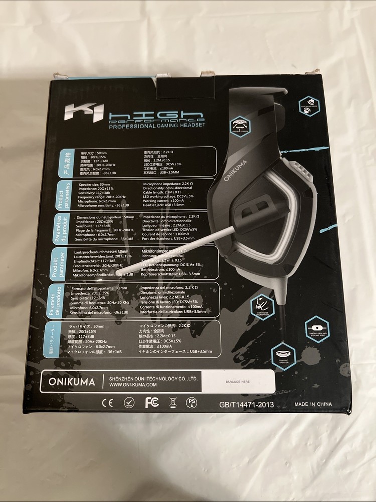 Onikuma K1-B - GAMING Headset