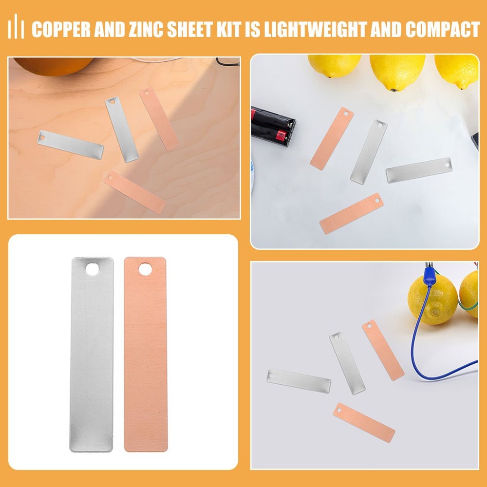 8 Pairs Zinc Anode Strip for Electroplating Plates