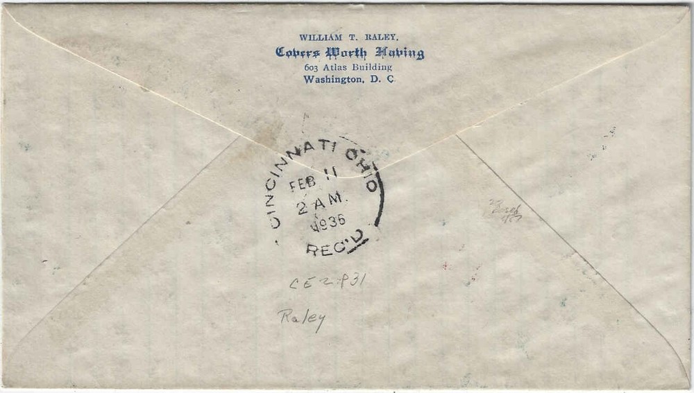 FDC # CE2-31 -- Great Seal -- 1936-- Raley