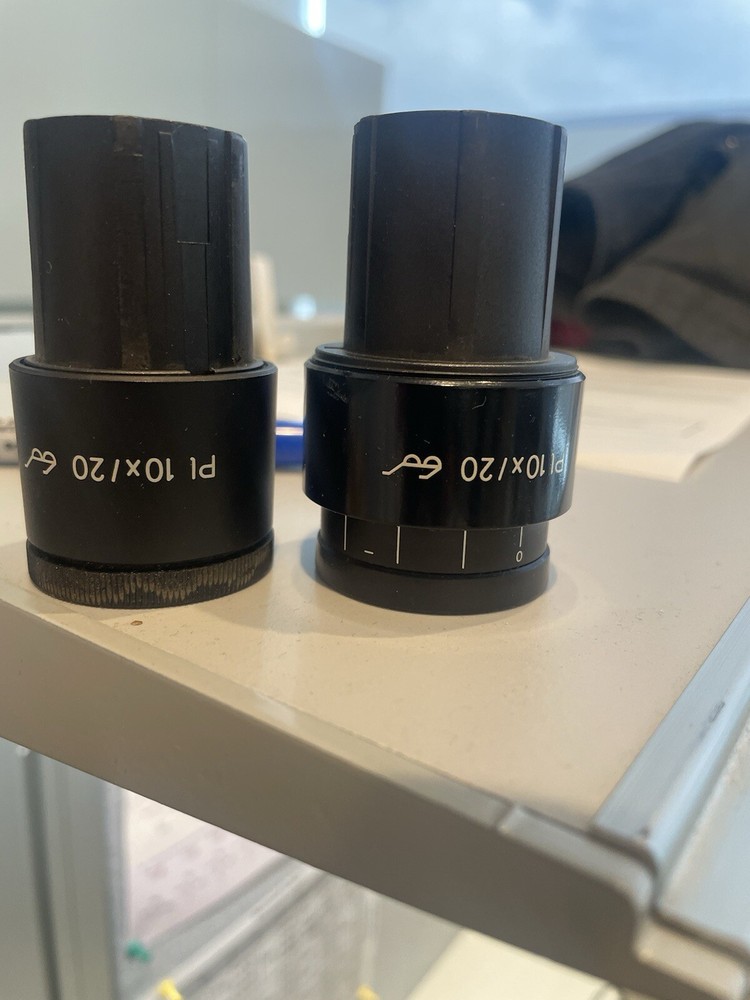CARL ZEISS  PL 10X/20 Focusable Microscope Eyepiece pair 30MM