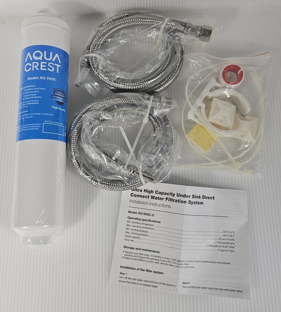 AQUA CREST AQ-5KDC Under Sink Water Filtration System