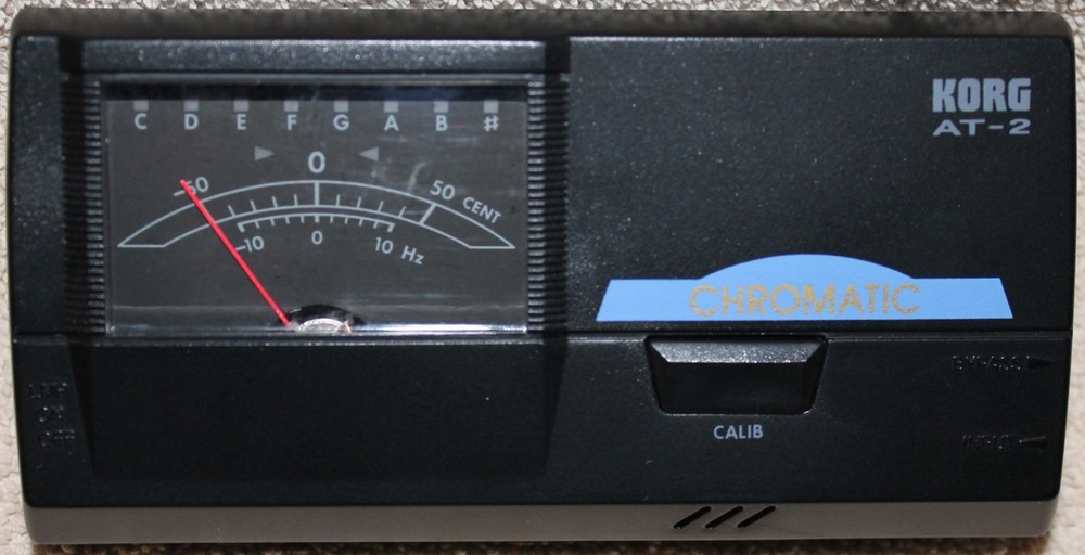 KORG AT-2 Auto Chromatic Tuner with Original Packaging, Powers On