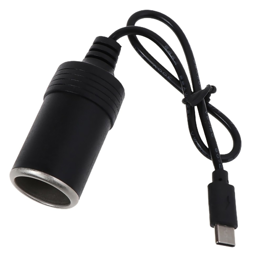 USB Type C to Car Cigarette Lighter Socket Adapter For 45W PD Charger bb