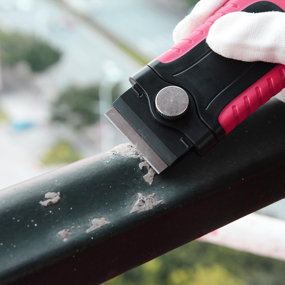 Gomake Razor Blade Scraper Tool with Blade Storage Container, Glass Cooktop S...