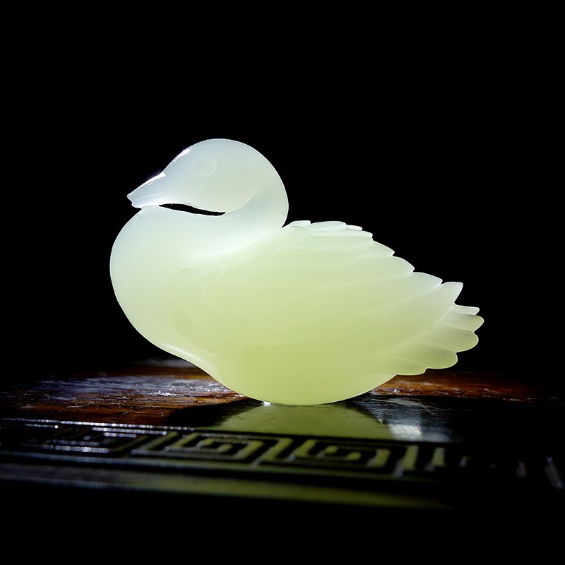 Hetian Jade Pendant - Goose CC