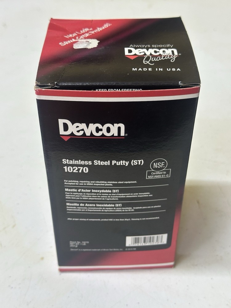Devcon 10270 Stainless Steel Putty 1 Lb Can