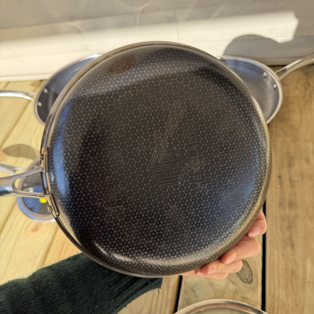 Hexclad Hybrid Cookware 6 Piece Set Preowned Great Condition