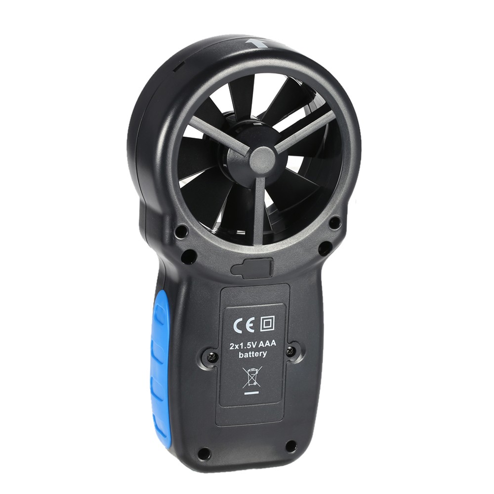 Portable Digital Anemometer Wind Velocity Temp Tester LCD S6H8