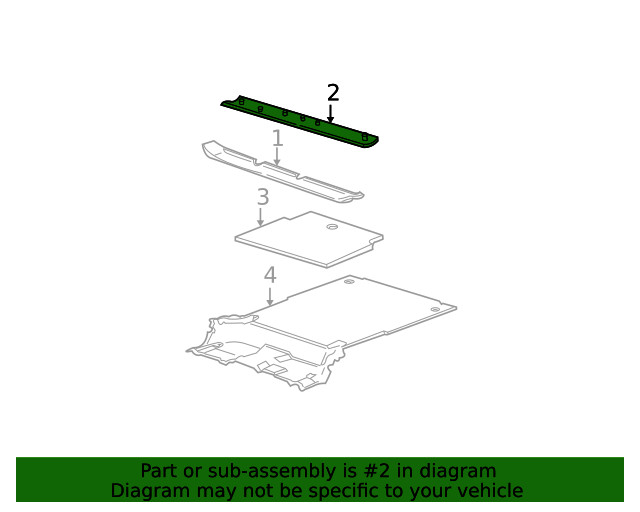 Genuine GM Upper Molding 15747516