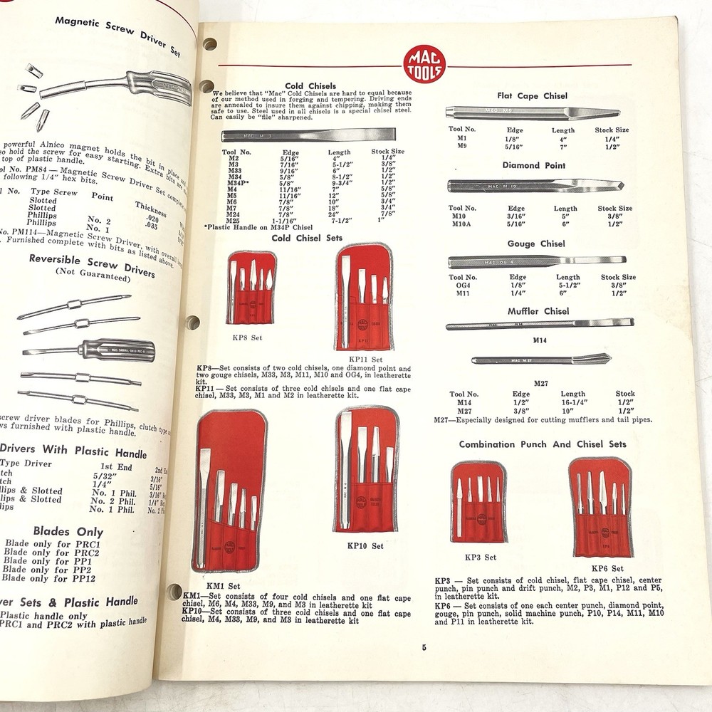 Mac Tools Catalog No 63 & Price List 1963