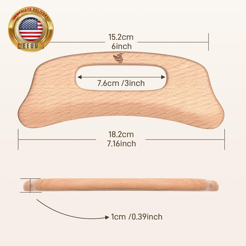 Wood Massage Tool (Gua Sha Board 2) ⭐️⭐️⭐️⭐️⭐️