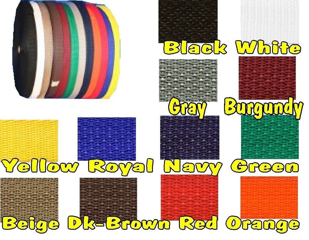 2" Poly/Nylon Many Colors to Choose From