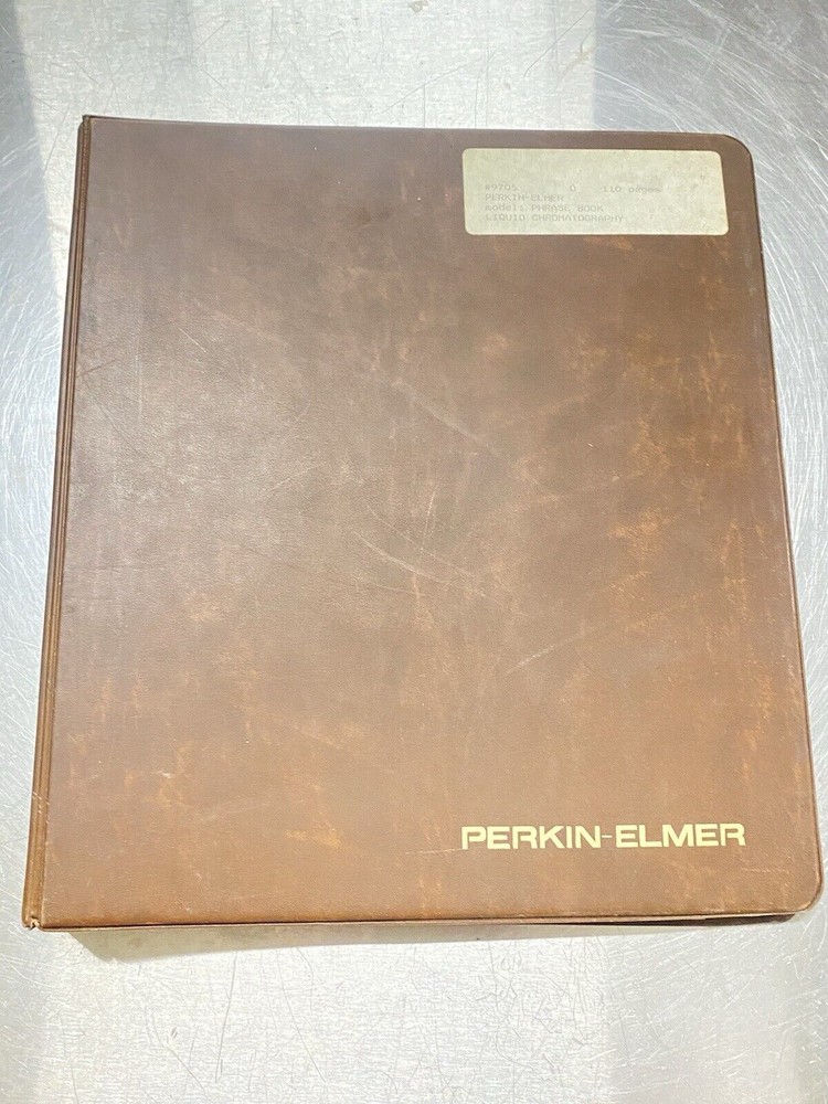 Perkin Elmer PE Liquid Chromatography Phrase Book - Instructions Manual / Guide