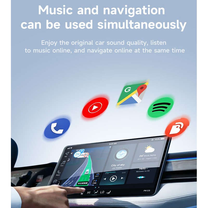 Upgrade Wireless CarPlay Adapter USB for iOS 10 /Android 11 2025