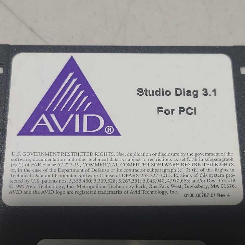 AVID Studio Diag 3.1 for PCI Disk