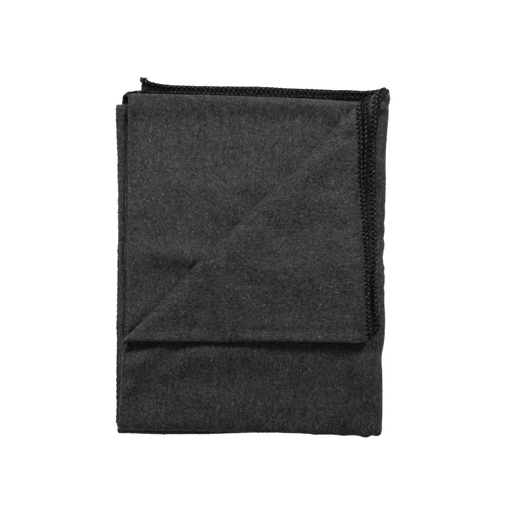 Wool Blend Camp Blankets - Gray