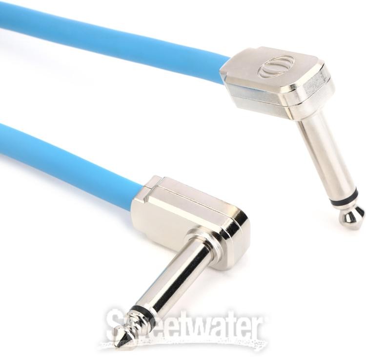 Ernie Ball Flex Patch Cable - 6 inches, Blue, 3-pack