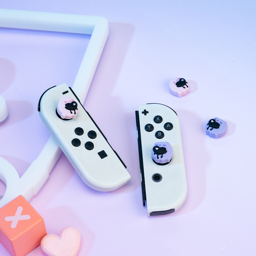 GeekShare Case for Nintendo Switch/OLED HardShell Silicone Joycon Cherry Pop