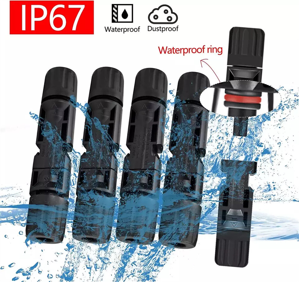 10 Pairs Male Female Wire Cable Connector Set Solar Panel Waterproof Connectors