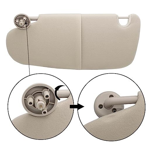Left Driver Sun Visor Compatible with 2002 2003 2004 2005 2006 2007 2008 2009
