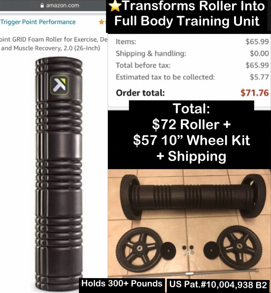 TriggerPoint 26” Foam Roller Wheel Adapter Kit *Patented