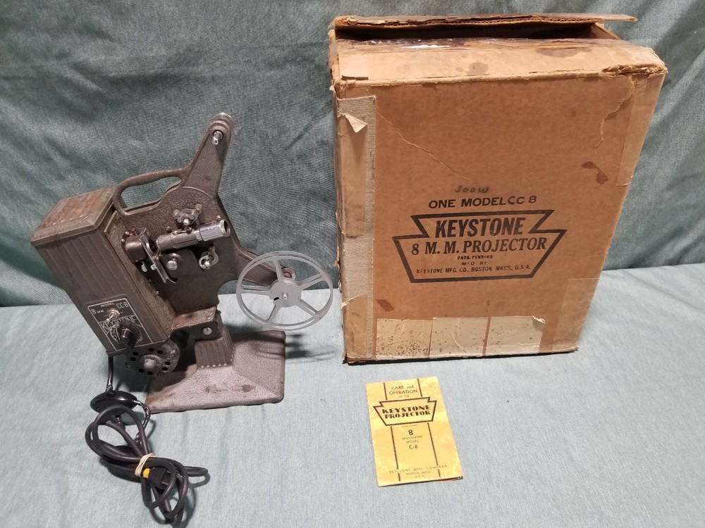 Vintage Keystone C-8 CC-8 Projector 8mm