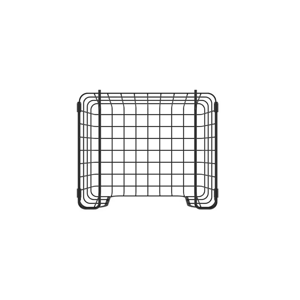 Stackable Metal Wire Storage Basket Set for Pantry, Countertop, Kitchen or Bathr