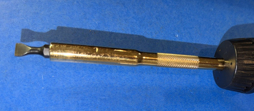 SNAP-ON TOOLS 70 ANNIVERSARY RATCHETING SCREWDRIVER BLACK HANDLE WITH BOX