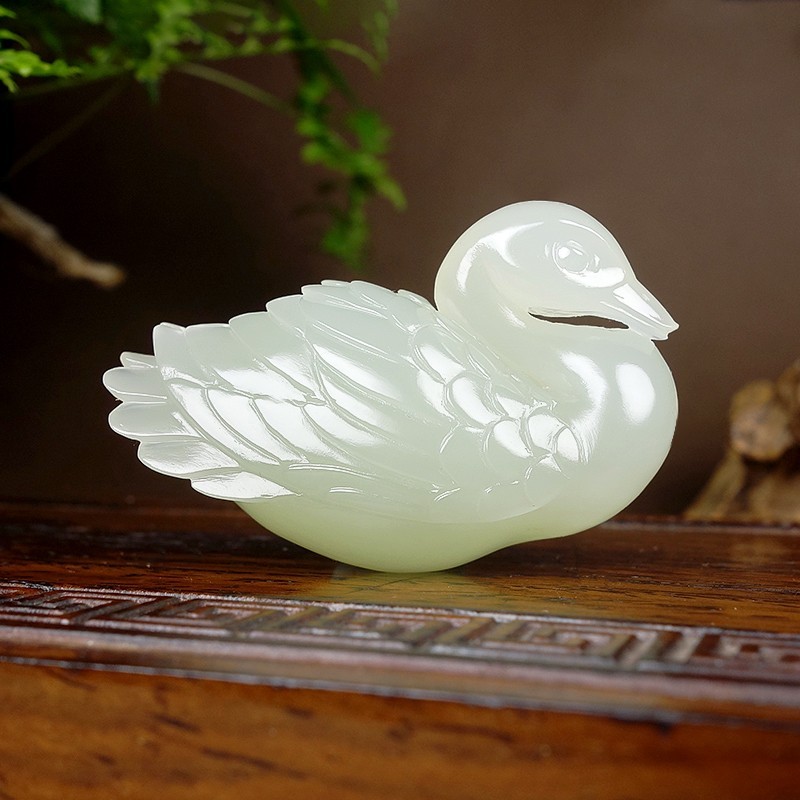 Hetian Jade Pendant - Goose CC