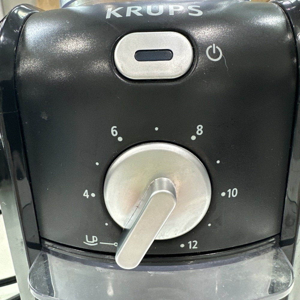 Krups Burr Coffee Grinder GVX1 Black 17 Adjustable Settings Works Complete