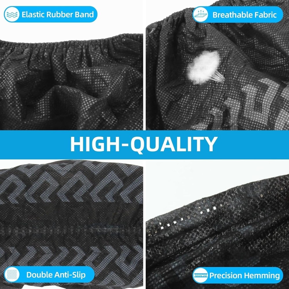 Disposable Shoe Covers 100 Pack Shoe & Boot Covers Dust Proof The Size