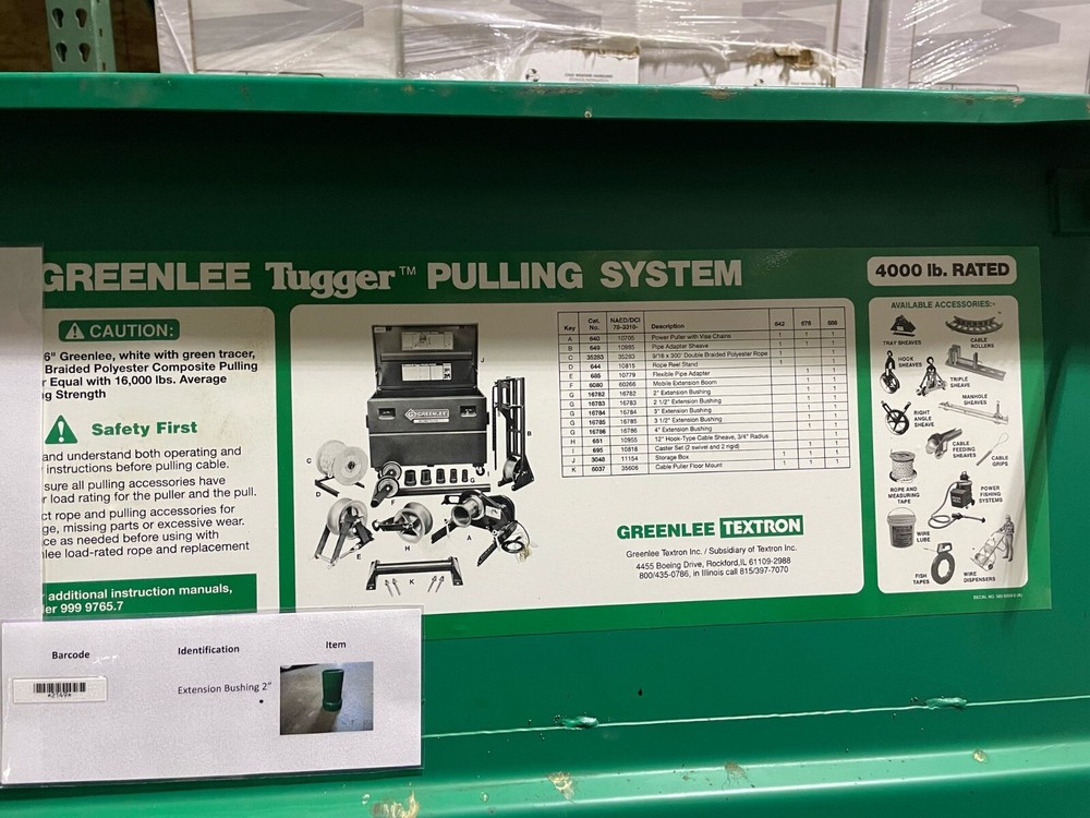 GREENLEE 676 WIRE PULLING TUGGER SYSTEM