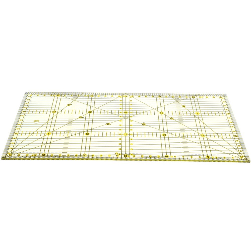 Patchwork Ruler for Quilting Projects with Non Slip Double Color Grid Lines